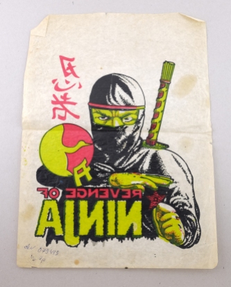 1993 / Lado Khartishvili, abgepaustes Ninja Plakat